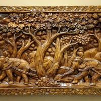 Quadro intarsiato in legno – Arte etnica