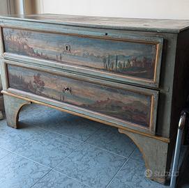 Cassettiera Antica dipinta a Mano