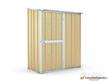 Casetta box giardino Acciaio 155x100 50kg beige