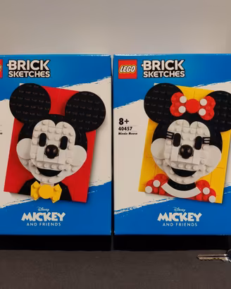 Lego 40456 + 40457 Mickey e Minnie Mouse, nuovi