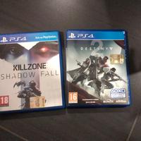 Giochi PS4 kill zone e destiny 2