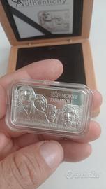 lingotto da 2 once solo 1000 coniati 