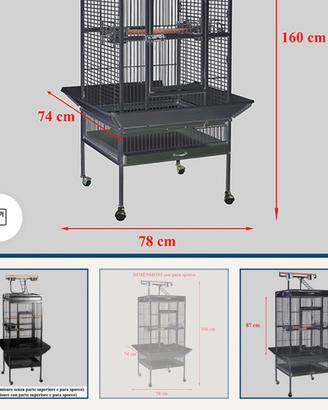 Voliera nuova per pappagalli