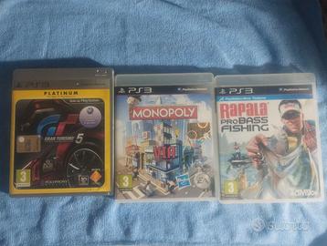 Giochi PS3: Gran Turismo 5, Monopoly, Rapala