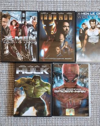 Lotto 5 DVD Film Supereroi Marvel