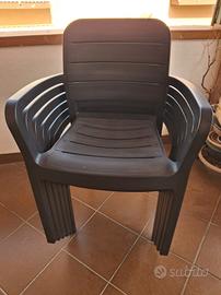 tavolo e 6 sedie giardino 