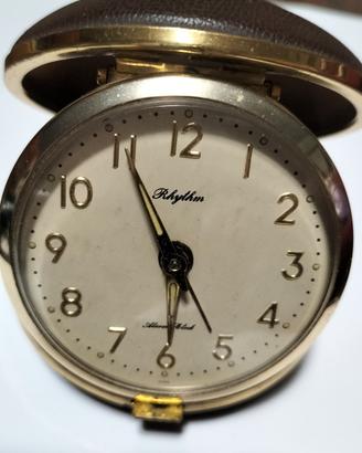 Orologio vintage da viaggio Rhythm