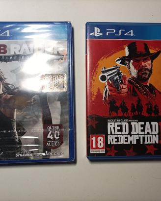 LOTTO GIOCHI PS4 RED DEAD TOMB RAIDER LAST US GEAR