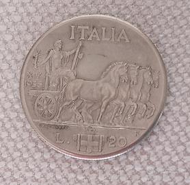20 lire Vittorio Emanuele lll 1936 