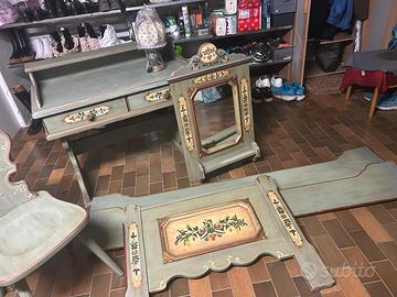 Cameretta Tirolese dipinta a mano