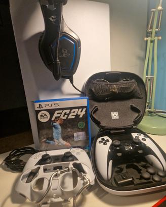 PlayStation 5+dualsenseEdge+Accessori+Fifa 24