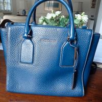 borsa blu in pelle Michael Kors 