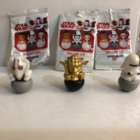 Lotto personaggfluorescenti e yoda d’oro star wars