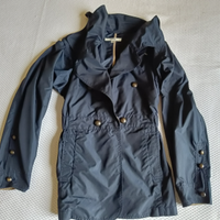 Giacca impermeabile originale Ferrè blu, tg 40