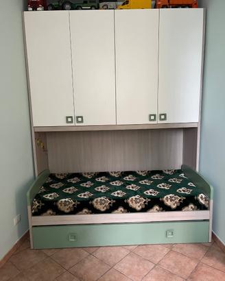 Cameretta con letto e scrivania