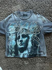 Maglia brand americano first row con brillantini s