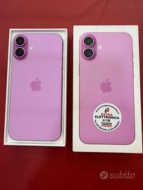 Iphone 16 plus 128GB rosa 94% batteria