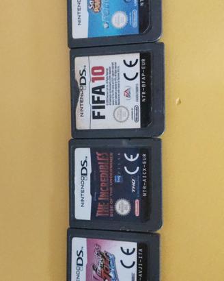Lotto 4 Giochi Nintendo DS (Solo Schedine)