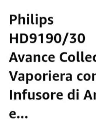 Vaporiera Philips hd9190/30