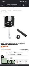 cassetta di scarico wc grohe 