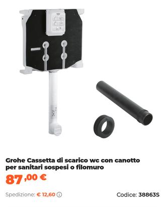 cassetta di scarico wc grohe 