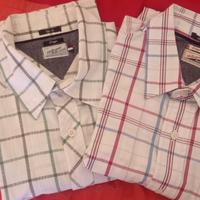 Camicie large denim maniche corte