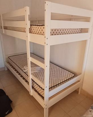 LETTO A CASTELLO IKEA + MATERASSI SINGOLI
