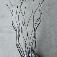 Lampada a soffitto cromata a bracci flessibili