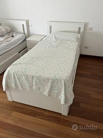 Set Letto IKEA BRIMNES con cassetti + Comodino