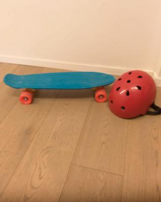Skateboard bambino + caschetto
