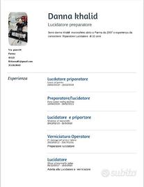 Lucidatura e preparatore