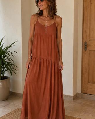 Vestito lungo estivo marrone Silla