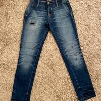 Jeans largo a vita bassa "Zara" Tg.Ita 38/Eur 34