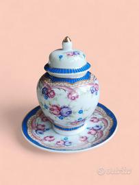 Set barattolino con piattino stile vittoriano