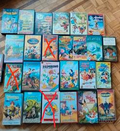 Lotto videocassette e DVD cartoni animati