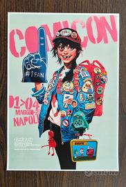 Poster "Comicon Napoli 2025" - Gorillaz Inspired