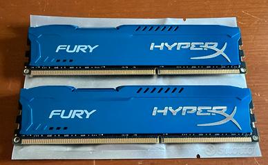 ram ddr3 kingstone Fury Hyperx 16gb (2x8) 1600mhz