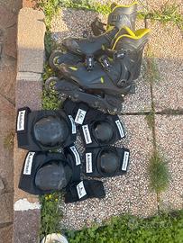 Rollerblade con protezioni