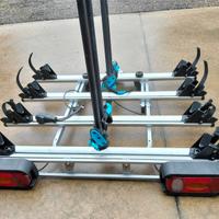 Portabici gancio traino 4 posti