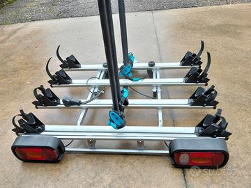 Portabici gancio traino 4 posti