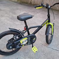 Bici bambino 4-6 anni Btwin 500 DARK HERO 16''