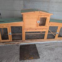 Casetta in legno per conigli, cavie, polli