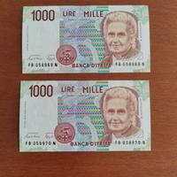 Banconote 1.000 lire Montessori