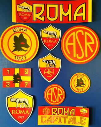 10 ADESIVI ULTRAS ROMA CAPITALE ASR ROMA
