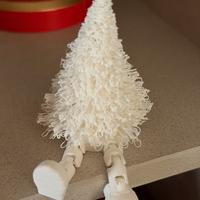 Alberello Natalizio 3D con Gambe Penzolanti