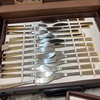 Posate acciaio 18/12 e oro 24Kt