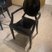 Kartell Louis Ghost Poltroncine Colore Nero