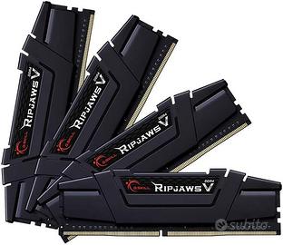 ram DDR4, 4x8GB GSkill Ripjaws V F4-4000C15Q-32GVK