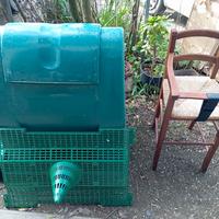 compostaggio e sedia per bambini