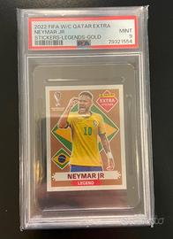 Neymar Extra sticker mondiali Qatar 2022 PSA 9